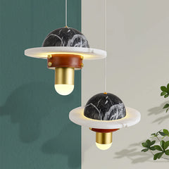 Luxury Marble Disc Pendant Light