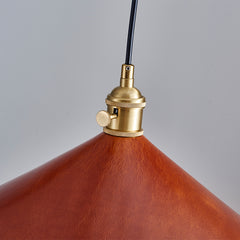 Modern Leather Box Pendant Light