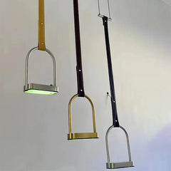 Modern Minimalist Leather Pendant