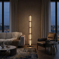 Modern Glass Column Floor Lamp