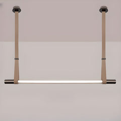 Linear Leather Bar Chandelier