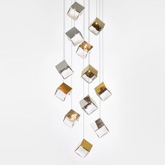 Luxury Cubic Crystal Pendant Light