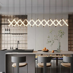 Modern Geometric LED Chandelier
