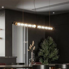 Copper Linear Pendant Light