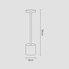 Modern Rechargeable Touch Control  LED Table Lamp