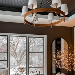 Modern Leather Chandelier Light