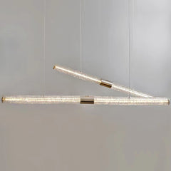 Crystal Tube Pendant Light