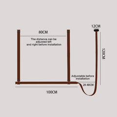 Luxury Leather Linear Chandelier