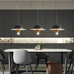 Luxury Marble Disc Pendant Light