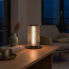 Modern Glass Column Floor Lamp