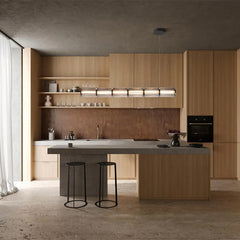 Modern Smoked Glass Linear Pendant Light