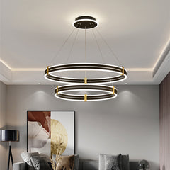Luxury Double Ring LED Chandelier
