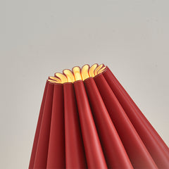 Modern Pleated Leather Table Lamp