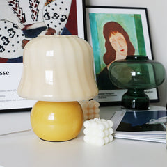 Modern Glass Mushroom Table Lamp