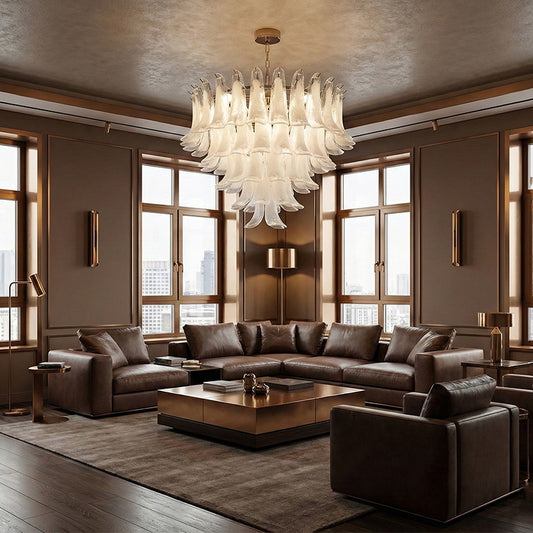Luxury Petal Glass Chandelier