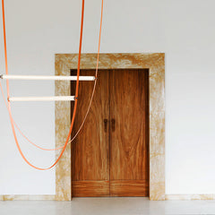 Modern Leather Strap Pendant Light