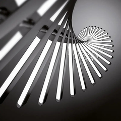 Luxury Linear LED Chandelier with Remote Control