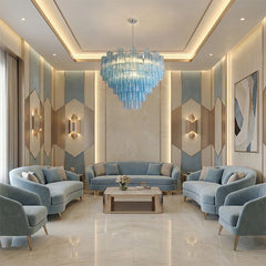 Luxury Colored Glass Chandelier