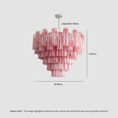 Luxury Colored Glass Chandelier