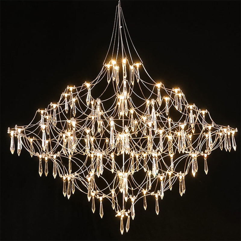 Modern Crystal Branch Chandelier
