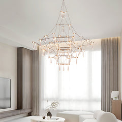 Modern Crystal Branch Chandelier