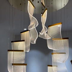 Luxury Flowing Ribbon Chandelier