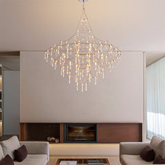 Modern Crystal Branch Chandelier