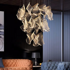 Luxury Flowing Ribbon Chandelier
