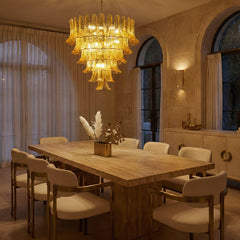 Luxury Amber Glass Chandelier