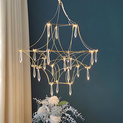 Modern Crystal Branch Chandelier