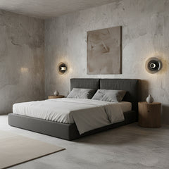 Smoky Glass Iron LED Wall Lamp