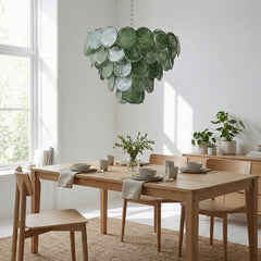 Luxury Green Glass Chandelier