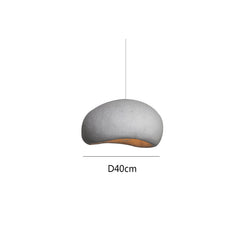 Modern Sculptural Resin Pendant Light