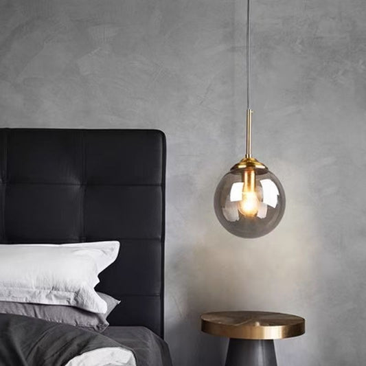 Modern Glass Globe Pendant Light