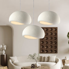 Modern Sculptural Resin Pendant Light