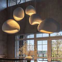 Modern Sculptural Resin Pendant Light