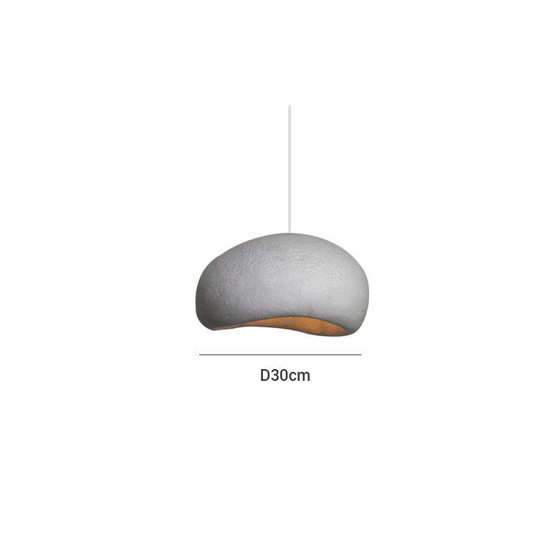 Modern Sculptural Resin Pendant Light