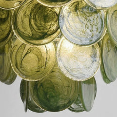 Luxury Green Glass Chandelier
