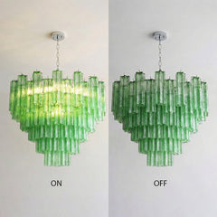 Luxury Colored Glass Chandelier