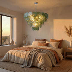 Luxury Green Glass Chandelier