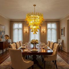 Luxury Amber Glass Chandelier