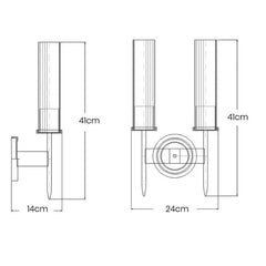 Modern Brass Wall Sconce Light