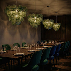 Luxury Green Glass Chandelier