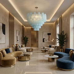 Luxury Colored Glass Chandelier