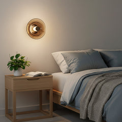 Smoky Glass Iron LED Wall Lamp