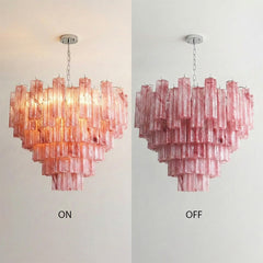 Luxury Colored Glass Chandelier