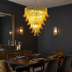 Luxury Amber Glass Chandelier