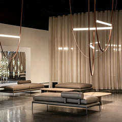 Modern Leather Strap Pendant Light
